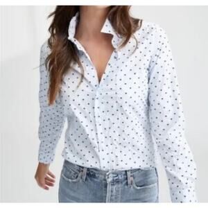 Frank & Eileen Classic White and Black Dot Shirt